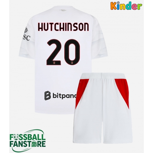 AC Milan Omari Hutchinson #20 Replik Auswärtstrikot Kinder 2026-27 Kurzarm (+ Kurze Hosen)